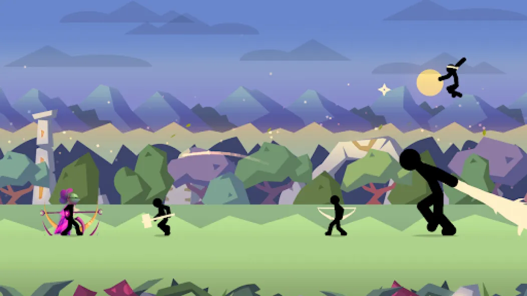 Stick Fight: Shadow Archer (Стк Файт)  [МОД Много денег] Screenshot 2