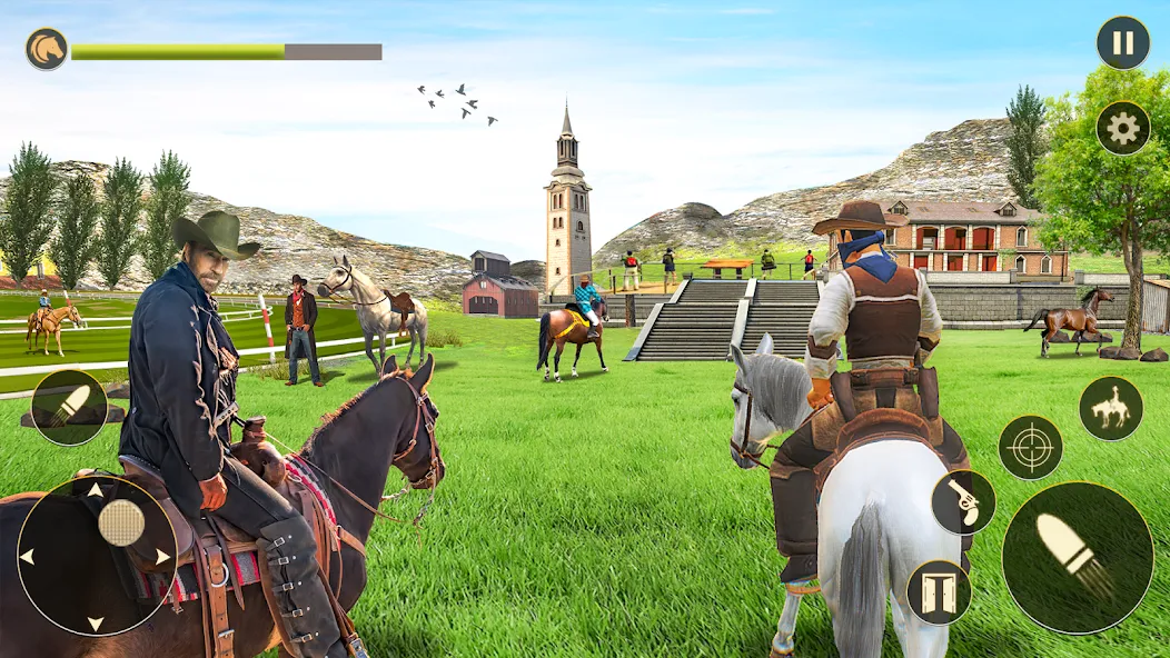 Horse Riding Rivals Horse Race (ХорсРайдинг Ривалс Лошадиные скачки)  [МОД Unlocked] Screenshot 1