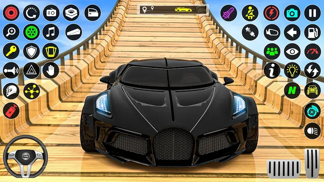 GT Car Stunt Race: Mega Ramps (Джи Ти Кар Стант Рейс)  [МОД Меню] Screenshot 3