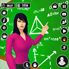 Скачать взлом High School Teacher Life Game  [МОД Menu] - последняя версия apk на Андроид