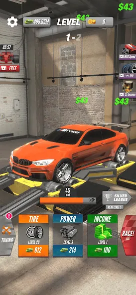 Dyno 2 Race - Car Tuning (Дино 2 Гонка)  [МОД Menu] Screenshot 1