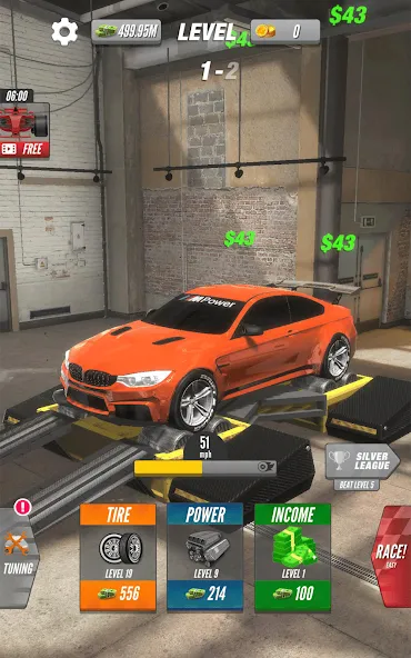 Dyno 2 Race - Car Tuning (Дино 2 Гонка)  [МОД Menu] Screenshot 5