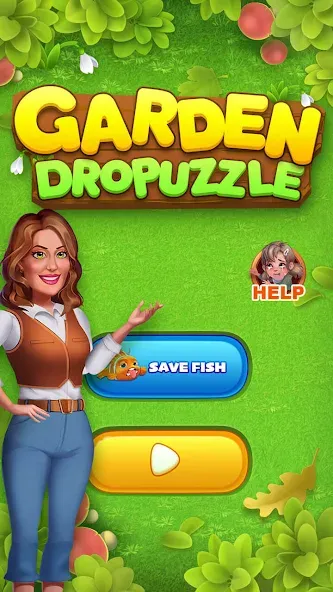 Garden Dropuzzle (Гарден Дропазл)  [МОД Бесконечные монеты] Screenshot 1