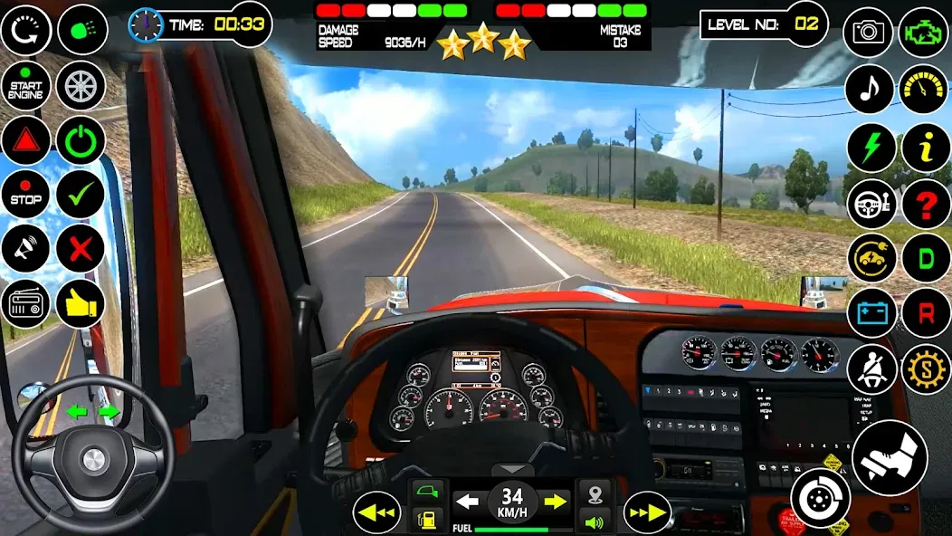 US Truck Driving Cargo Game 3D (Американский грузовик водителя)  [МОД Много монет] Screenshot 4