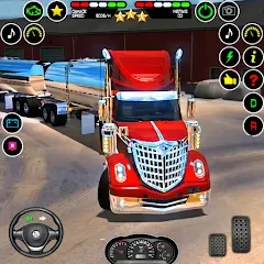 Взломанная US Truck Driving Cargo Game 3D (Американский грузовик водителя)  [МОД Много монет] - последняя версия apk на Андроид