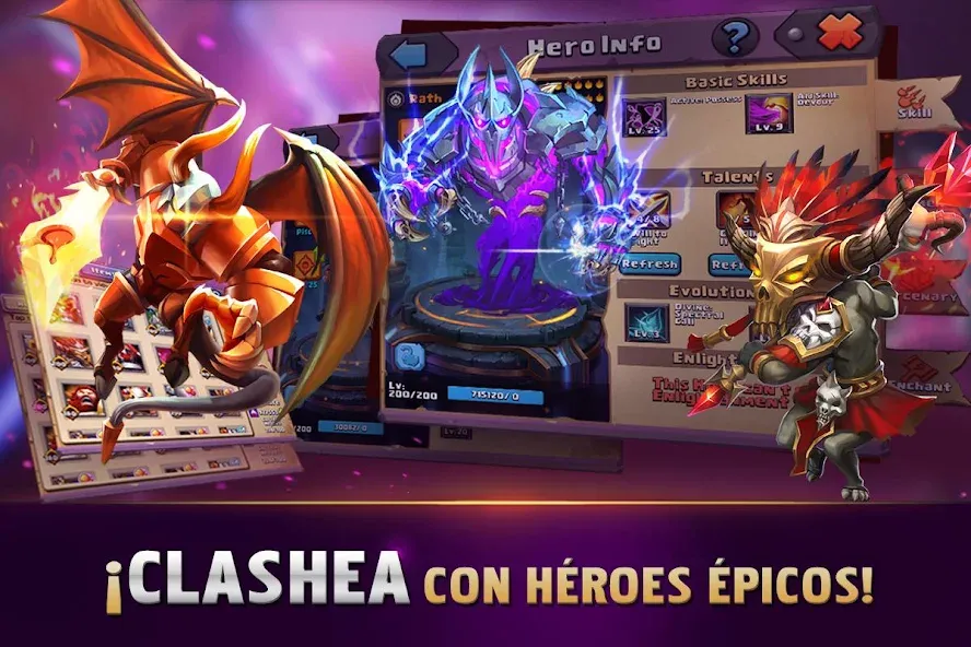 Clash of Lords 2: Español (Клэш оф Лордс 2)  [МОД Много монет] Screenshot 2