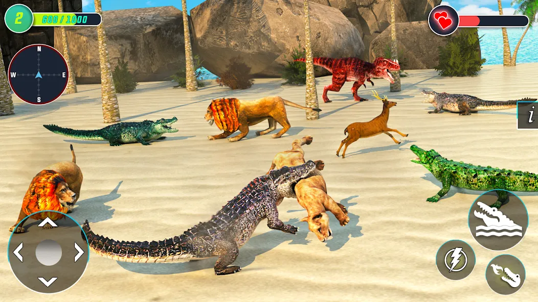 Crocodile Games: Animal Games  [МОД Mega Pack] Screenshot 3