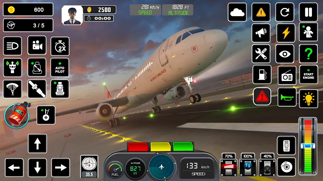 Pilot Flight Simulator Games  [МОД Все открыто] Screenshot 1