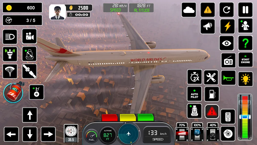 Pilot Flight Simulator Games  [МОД Все открыто] Screenshot 2