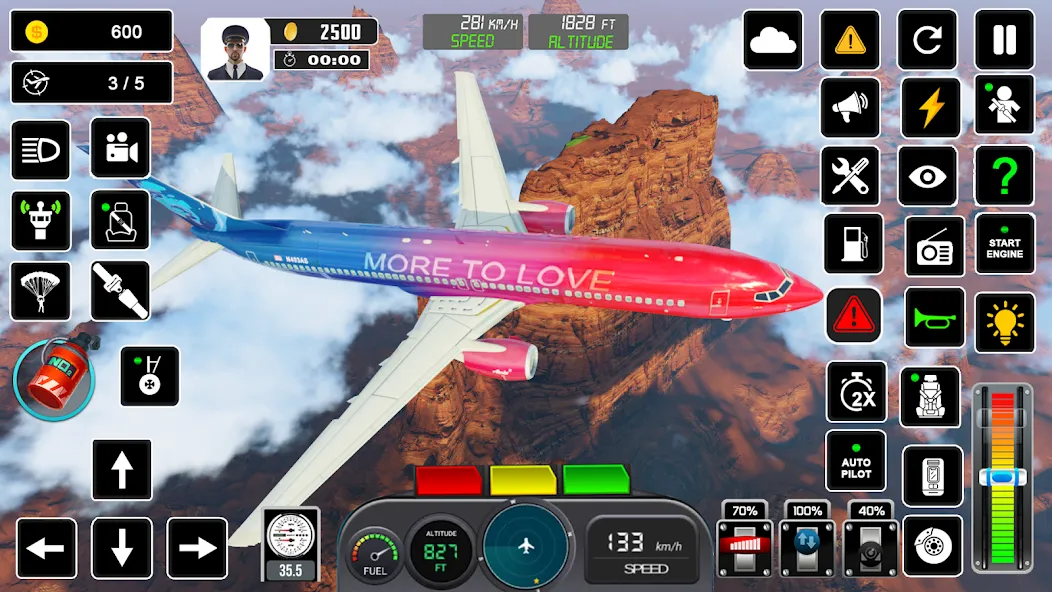 Pilot Flight Simulator Games  [МОД Все открыто] Screenshot 4