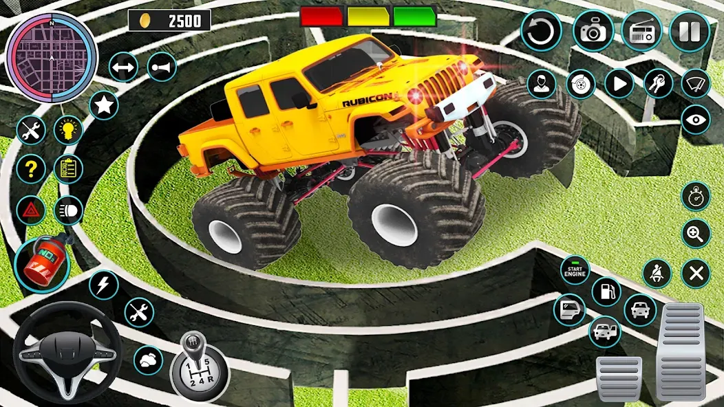 Monster Truck Maze Puzzle Game  [МОД Много монет] Screenshot 2