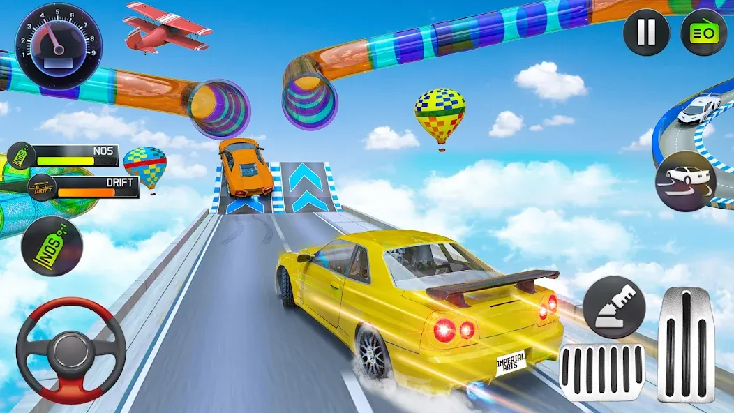 Mega Ramp Car Stunts Race Game  [МОД Меню] Screenshot 2