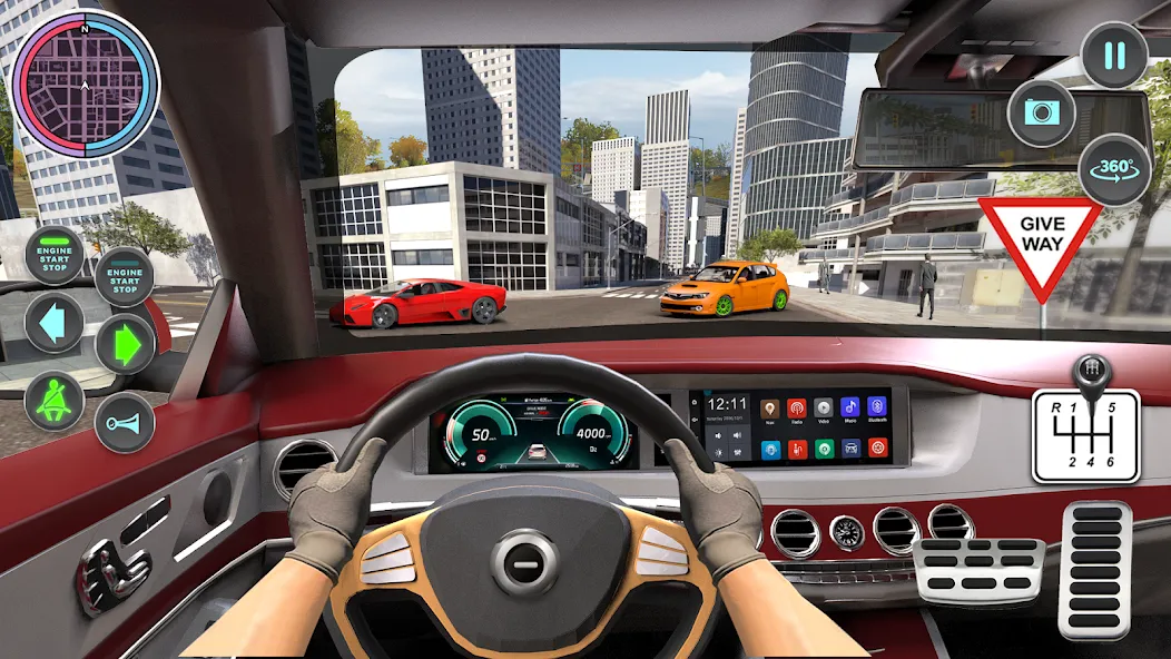 Modern Car Driving School Game  [МОД Все открыто] Screenshot 2