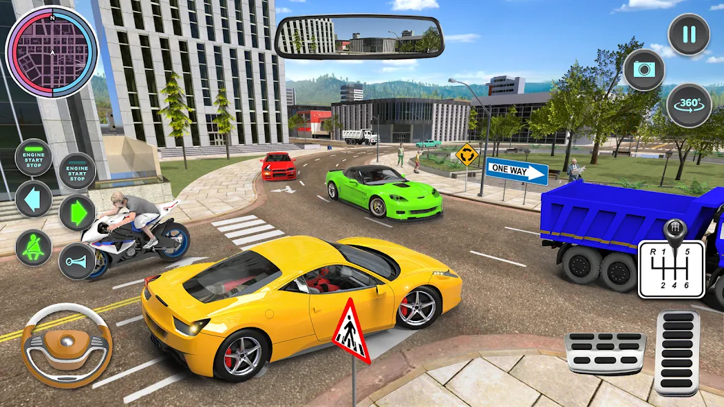 Modern Car Driving School Game  [МОД Все открыто] Screenshot 4