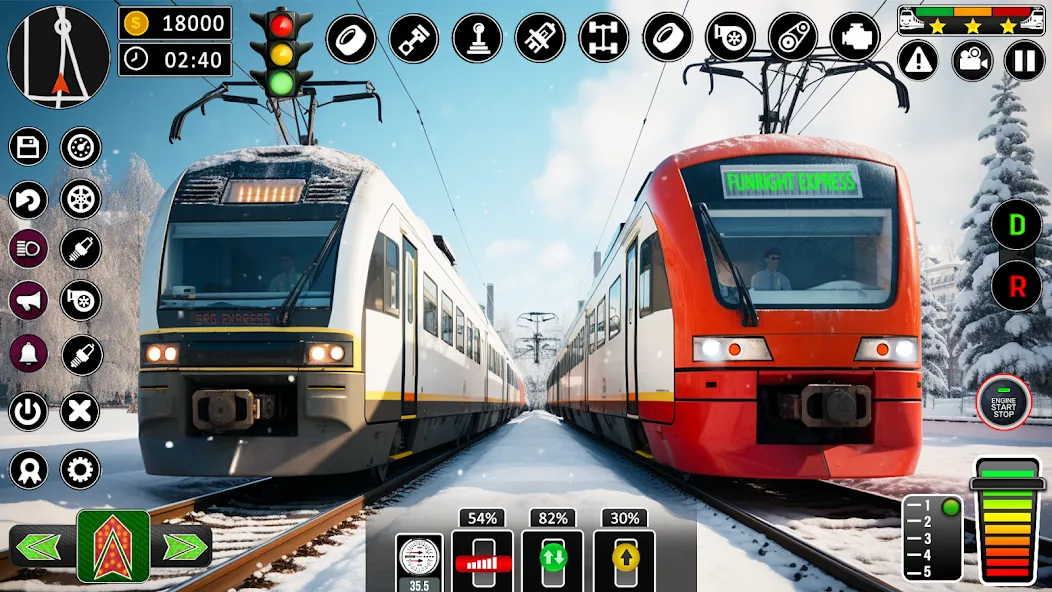 City Train Games Driver Sim 3D  [МОД Бесконечные деньги] Screenshot 2