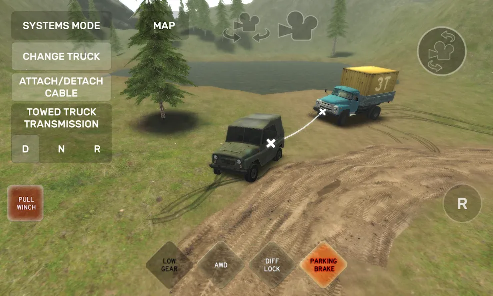 Dirt Trucker: Muddy Hills (Дрт Трукер)  [МОД Бесконечные деньги] Screenshot 1