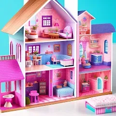 Скачать взлом Doll House Design Doll Games (Дизайн кукольного домика игры с куклами)  [МОД Много монет] - стабильная версия apk на Андроид