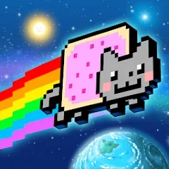 Взлом Nyan Cat: Lost In Space (Нян Кэт)  [МОД Unlocked] - последняя версия apk на Андроид