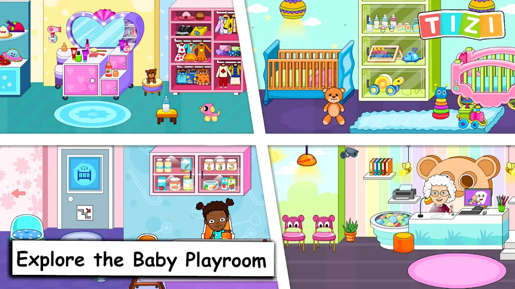 My Tizi Town Daycare Baby Game  [МОД Unlocked] Screenshot 1