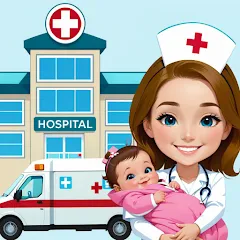 Скачать взломанную My Hospital Town Doctor Games  [МОД Много денег] - последняя версия apk на Андроид
