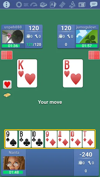 Thousand 1000 Online card game  [МОД Меню] Screenshot 5