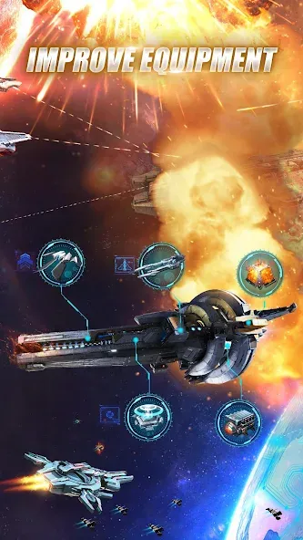 Galaxy Battleship (Гэлакси Батлшип)  [МОД Unlimited Money] Screenshot 3