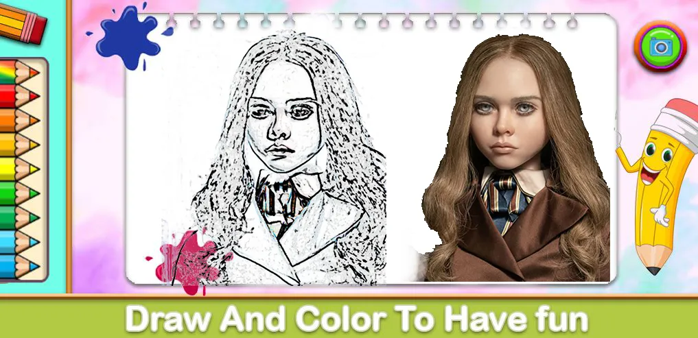 Megan Coloring Game (Меган Колоринг Гейм)  [МОД Много монет] Screenshot 1