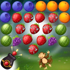 Взломанная Fruits Shooter Pop (Фрутс Шутер Поп)  [МОД Menu] - стабильная версия apk на Андроид