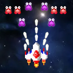 Взломанная Galaxiga Retro Arcade Action (Галаксига Ретро Аркейд Экшн)  [МОД Бесконечные монеты] - полная версия apk на Андроид