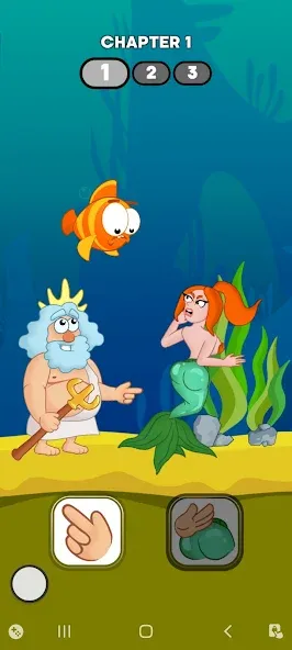 Neptune vs Mermaid: Fish Prank (Нептун против Русалки)  [МОД Бесконечные деньги] Screenshot 1