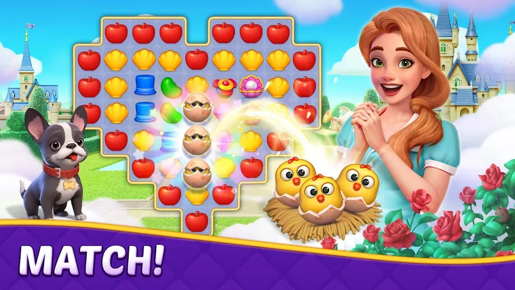 Matching Story - Puzzle Games (Матчинг Стори)  [МОД Бесконечные монеты] Screenshot 4