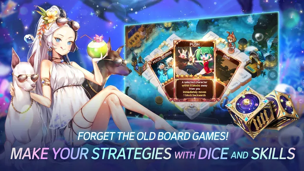 Game of Dice: Board&Card&Anime (Гейм оф Дайс)  [МОД Много денег] Screenshot 3