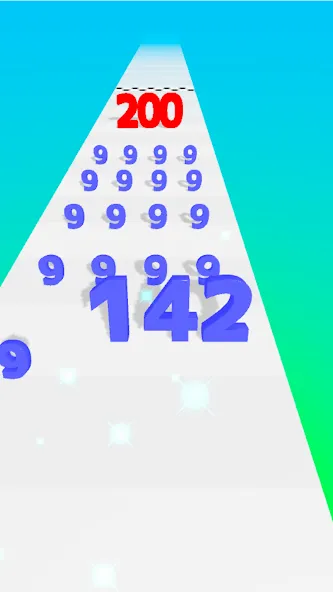 Number Master: Run and merge (Намбер Мастер)  [МОД Бесконечные деньги] Screenshot 2