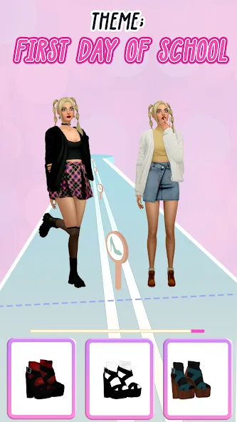 Fashion Battle - Girl Dress Up  [МОД Бесконечные деньги] Screenshot 1