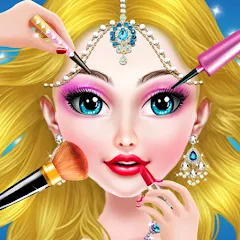 Скачать взломанную Doll Makeover - Fashion Queen (Игры по макияжу для девочек)  [МОД Бесконечные монеты] - полная версия apk на Андроид