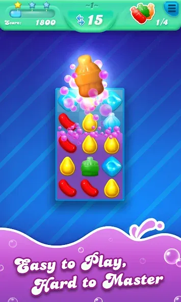 Candy Crush Soda Saga (Кенди Краш Сода Сага)  [МОД Много монет] Screenshot 1