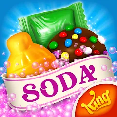 Взлом Candy Crush Soda Saga (Кенди Краш Сода Сага)  [МОД Много монет] - стабильная версия apk на Андроид