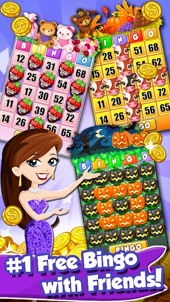 Bingo PartyLand 2: Bingo Games (Бинго Патиленд 2)  [МОД Unlimited Money] Screenshot 1