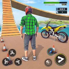 Скачать взломанную Bike Stunt : Motorcycle Game  [МОД Menu] - последняя версия apk на Андроид