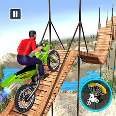 Взломанная Bike Stunt Game: Tricks Master  [МОД Menu] - стабильная версия apk на Андроид