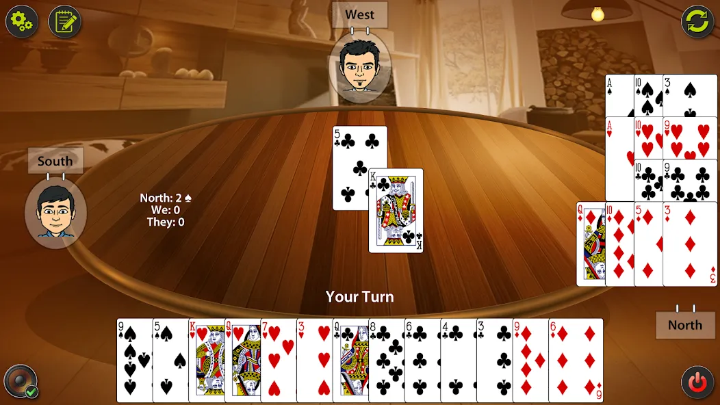 Auction Bridge & IB Card Game  [МОД Меню] Screenshot 2