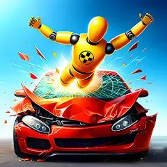 Взломанная Realistic Car Crash Simulator (Реалистичный симулятор автокатастроф)  [МОД Меню] - последняя версия apk на Андроид