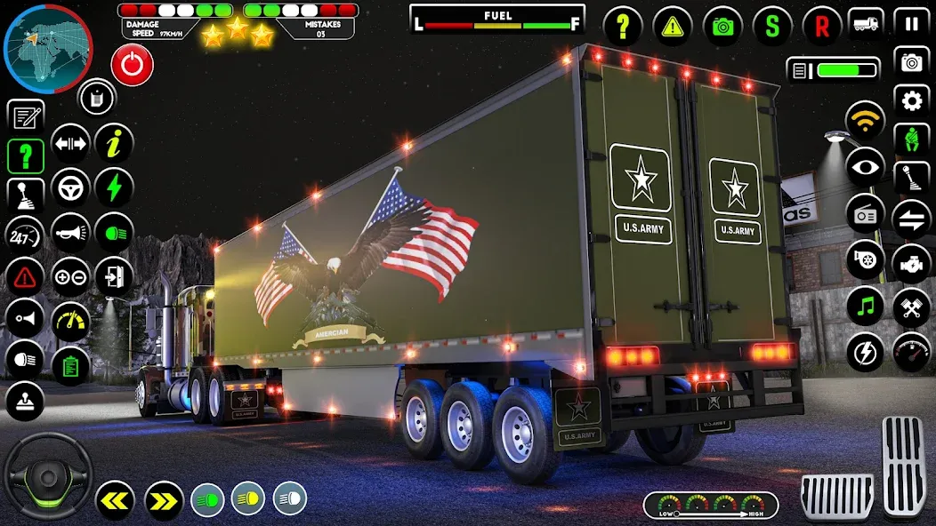 Army Truck Transporter Game 3D  [МОД Бесконечные деньги] Screenshot 2