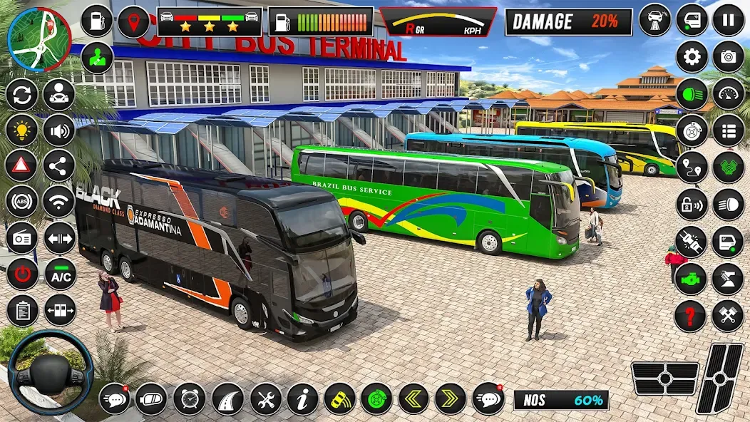 City Coach Bus Driver Games 3D  [МОД Бесконечные монеты] Screenshot 5