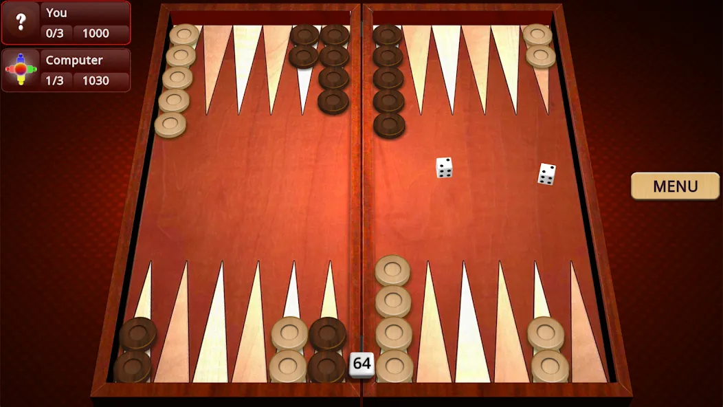 Backgammon Mighty  [МОД Unlimited Money] Screenshot 1