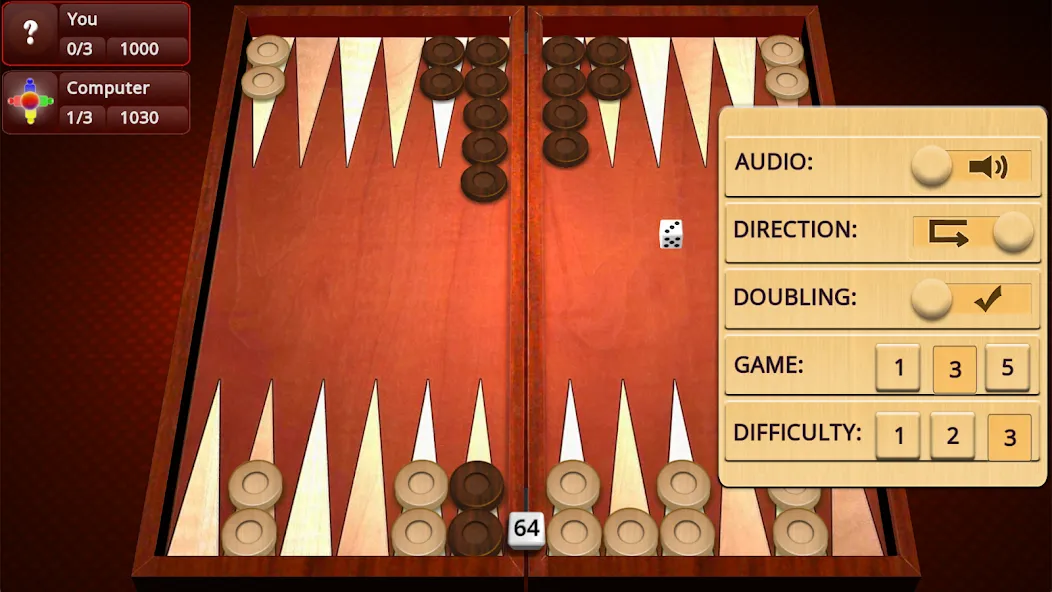 Backgammon Mighty  [МОД Unlimited Money] Screenshot 3