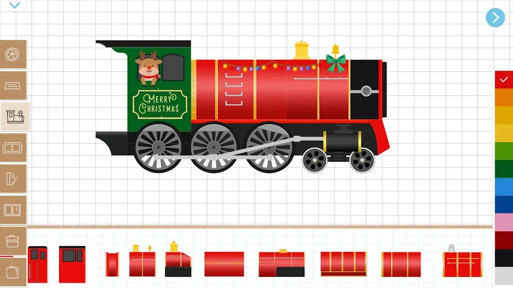 Christmas Train Game For Kids  [МОД Бесконечные монеты] Screenshot 2