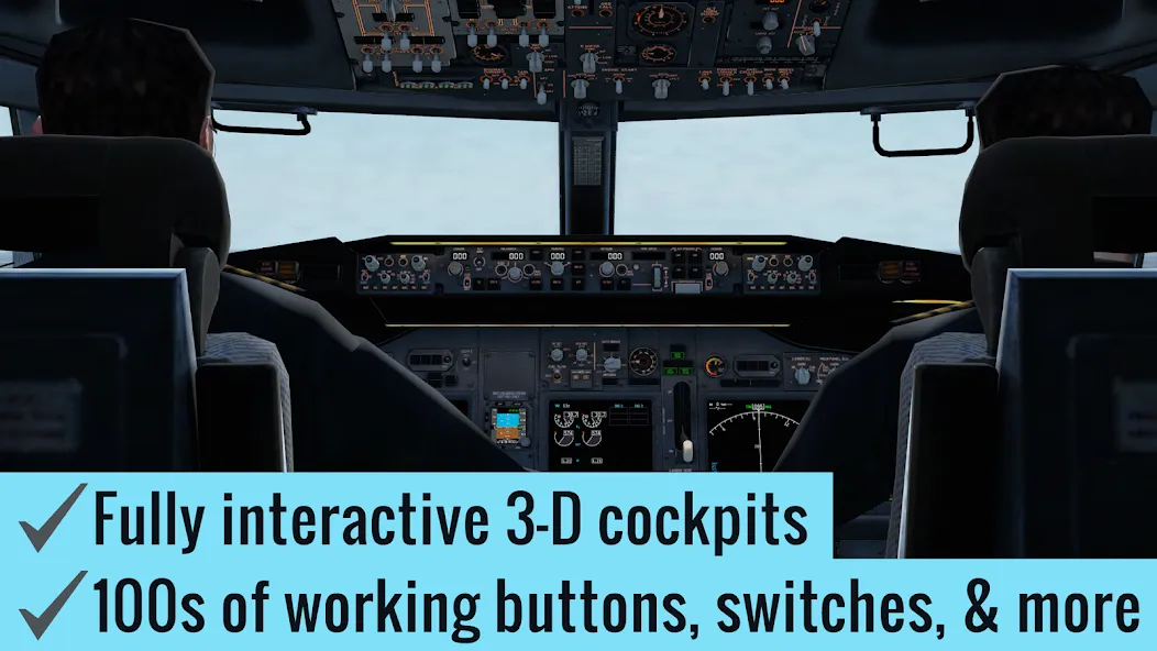 X-Plane Flight Simulator  [МОД Бесконечные монеты] Screenshot 2