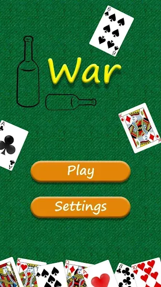 War - card game  [МОД Много денег] Screenshot 1