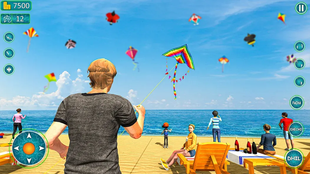 Kite Basant: Kite Flying Games  [МОД Unlimited Money] Screenshot 1